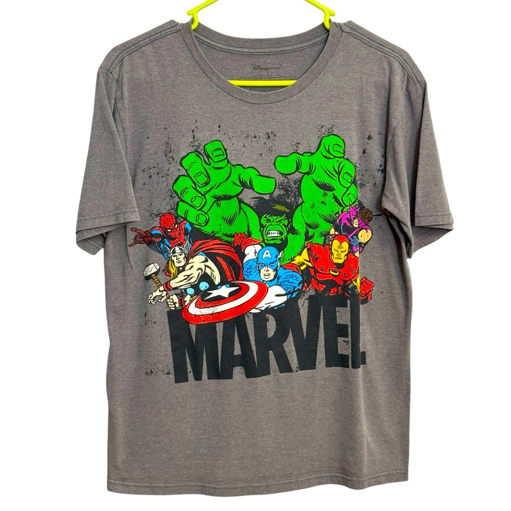 Disney Marvel Avengers Men’s Gray‎ Marvel Superhero T-Shirt Size S